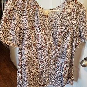 Caslon floral blouse size small